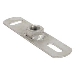 Walraven Grundplatte CO2-geschweißt, Innengewinde M16 Länge 145mm, Edelstahl V4A... WALRAVEN-6717016 8712993062379 (Abb. 1)