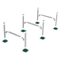 Walraven Yeti Kabelrinnen-Set 130, mit 6x Montagefuß und Matten, für Schienen 41x21m... WALRAVEN-67685534 8719942033084 (Abb. 1)