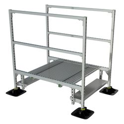 Walraven Yeti Übergang 335, mit 1000x1000mm Plattformgitter, 2x Stufen, 4x Montagefu... WALRAVEN-67685821 8719942062749 (Abb. 1)