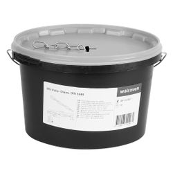 Walraven Knotenkette DIN5686, 35x6,0mm Länge 30m im Eimer Stärke 2,5mm, elektrolytisc... WALRAVEN-0912027 8712993541539 (Abb. 1)