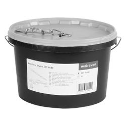 Walraven Knotenkette DIN5686, 39x6,0mm Länge 30m im Eimer Stärke 2,8mm, elektrolytisc... WALRAVEN-0912030 8712993541546 (Abb. 1)