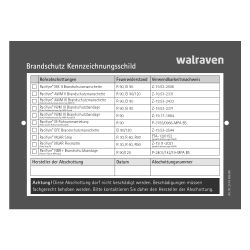 Walraven Pacifyre Kennzeichnungsschild, 105x148x1mm beidseitig für Wand und Decke... WALRAVEN-2149999901 8712993613434 (Abb. 1)