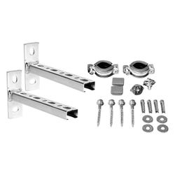 Walraven Befestigungssatz, 1" für Gaszählerhalter, Konsolen 27x18mm, elektrolytisch v... WALRAVEN-4923035 8712993530731 (Abb. 1)