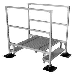 Walraven Yeti Übergang 335, mit 1000x1000mm Plattformgitter, 2x Stufen, 4x Montagefu... WALRAVEN-67685821 8719942062749 (Abb. 1)
