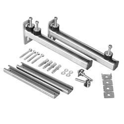 Walraven Konsolen-Kit ISO, Überbrückung Länge 300mm zur Wandbefestigung, elektrolytis... WALRAVEN-6923235 8712993534043 (Abb. 1)