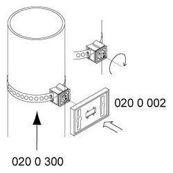 Walraven Schilderhalter IKS-2000, 89,3x58x35mm -15 bis 80 Grad C für Lochband, PP/PA,... WALRAVEN-0200002 8712993265428 (Abb. 1)