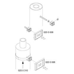Walraven Schilderhalter IKS-2000, 89,3x58x35mm -15 bis 80 Grad C für Klettband, PP/PA... WALRAVEN-0200006 8712993296972 (Abb. 1)
