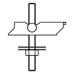 Walraven Kippdübel Gewindebolzen mit U-Profil, M8x100mm, Edelstahl V2A... WALRAVEN-0670673 8712993141623 (Abb. 1)