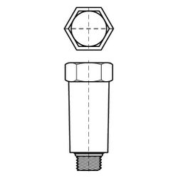 Walraven Bismat Baustopfen G 1/2" mit Kunststoffgewinde, PP, Weiß, 0692021... WALRAVEN-0692021 8712993345342 (Abb. 1)
