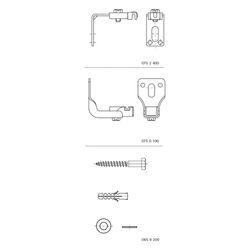 Walraven Heizkörperbefestigungssatz, mit 2x Konsolen 2x Wandhalter 1x Befestigungssat... WALRAVEN-0751001 8712993266159 (Abb. 1)