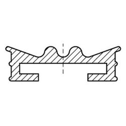 Walraven Gummieinlage 25x4mm, Länge 140m Temperatur -30 bis 110 Grad C DIN 4109, EPDM... WALRAVEN-0840254 8712993304721 (Abb. 1)