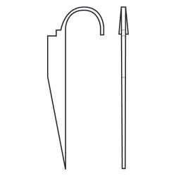 Walraven Rohrhaken 21mm 1/2'', 1-teilig für Stahlrohre, Stahl roh... WALRAVEN-0860021 8712993348275 (Abb. 1)