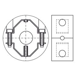 Walraven Bisofix Kälteschelle 88, Gewinde M8 M10 1/2", -50 bis 105 Grad C, für Rohrdu... WALRAVEN-0880035 8712993069163 (Abb. 1)