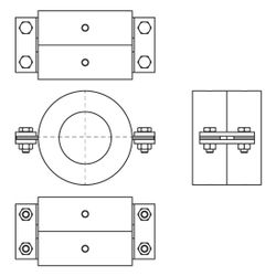 Walraven Bisofix Kältefestpunktschelle CF 88,9mm, PUR-Hartschaum... WALRAVEN-0881088 8712993872305 (Abb. 1)