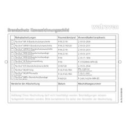 Walraven Pacifyre Kennzeichnungsschild, 105x148x1mm beidseitig für Wand und Decke... WALRAVEN-2149999901 8712993613434 (Abb. 1)