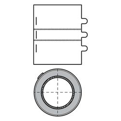 Walraven Pacifyre Brandschutzmanschette MK II 200mm, für brennbare Rohre und gedäm... WALRAVEN-2152198200 8712993527779 (Abb. 1)