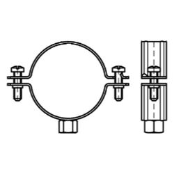 Walraven Bifix Rohrschelle 300, 47-51mm M8, Zweischraubenschelle ohne Einlage, Edelst... WALRAVEN-3017051 8712993269167 (Abb. 1)