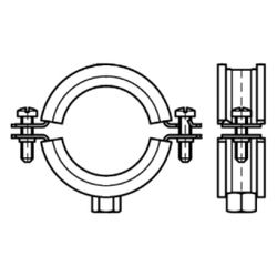 Walraven Bifix Rohrschelle 1301, 133-141mm M10, Zweischraubenschelle mit EPDM-Einlage... WALRAVEN-3127141 8712993269945 (Abb. 1)