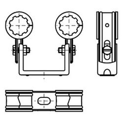 Walraven Rohrschelle Duplo, Doppelschellen für Rohrdurchmesser 28mm DIN 4109 EPDM, se... WALRAVEN-3215027 8712993270224 (Abb. 1)