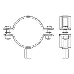 Walraven Schwerlastschelle HD500 M10/M12, 86-92mm Zweischraubenschelle, Schwarz... WALRAVEN-3304B092 8719942066303 (Abb. 1)