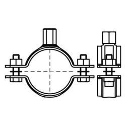 Walraven Schwerlastschelle HD500 M16, 329-341mm Zweischraubenschelle, Edelstahl... WALRAVEN-33077341 8719942030885 (Abb. 1)