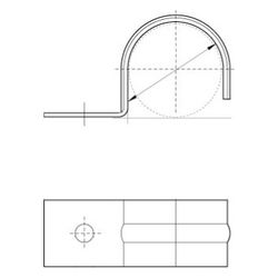 Walraven Befestigungsschelle einfach 16mm, für Fußbodenrohr, elektrolytisch verzinkt... WALRAVEN-3913016 8712993083527 (Abb. 1)