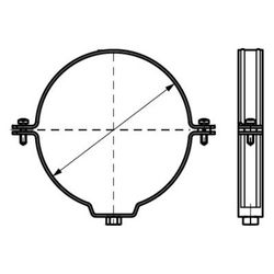 Walraven Bifix Rohrschelle 415, 50mm M8, Zweischraubenschelle für Kunststoffrohre, Ed... WALRAVEN-4157050 8712993272594 (Abb. 1)