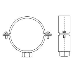 Walraven Gleitschelle 434 M10 125mm, Rohrschelle für PE-Rohr, Edelstahl... WALRAVEN-4347125 8712993005918 (Abb. 1)