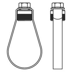 Walraven Sprinklerschlaufe VdS M16, für Rohrdurchmesser 221mm mit Flansch und Hutmut... WALRAVEN-45565221 8712993608690 (Abb. 1)