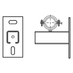 Walraven Befestigungssatz, 1" für Gaszählerhalter, Konsolen 30x15mm, elektrolytisch v... WALRAVEN-4923135 8712993045822 (Abb. 1)