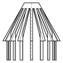 Walraven Laubfanggitter, 83x83x68mm für Rohrdurchmesser 60-75mm, Polypropylen, Grau R... WALRAVEN-5952060 8712993002764 (Abb. 1)