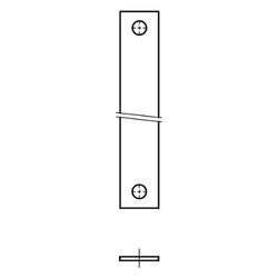 Walraven Sicherungslasche 400x40x3mm Länge 400mm M12/16, sendzimirverzinkt... WALRAVEN-6015112 8712993105748 (Abb. 1)
