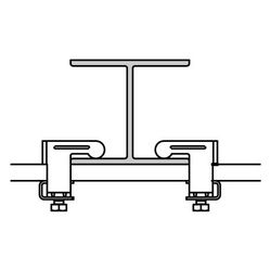 Walraven Trägerklammer M8, für Schienen 30x15mm und bis Flanschstärke 20mm, elektroly... WALRAVEN-6071000 8712993541843 (Abb. 1)
