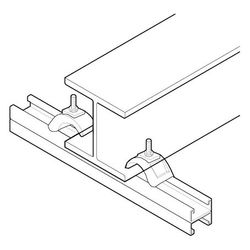 Walraven Strut Trägerklemmset 41x21D, 41x110x400mm bis Flanschstärke 35mm, feuerverzi... WALRAVEN-6073400 8712993541966 (Abb. 1)