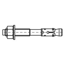 Walraven Bolzenanker WTB1 M8x115mm, für un-/gerissenen Beton und Stein, Edelstahl... WALRAVEN-609871081 8712993142019 (Abb. 1)