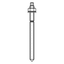 Walraven Ankerstange WIS M10x160, vormontiert für Schnellmontage, Stahl FK 5.8, elek... WALRAVEN-60991016 8712993155873 (Abb. 1)