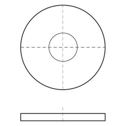 Walraven Kotflügelscheibe 20x1,5mm, Innendurchmesser 5,3mm, Stahl... WALRAVEN-6176520 8712993370351 (Abb. 1)