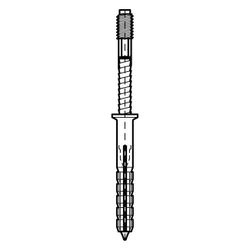 Walraven Einschlagstockschraube, M8x120mm inkl. Dübel aus PA vormontiert, elektrolyti... WALRAVEN-6223812 8712993293971 (Abb. 1)