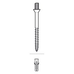 Walraven Ansatzschraube M6x50mm, für Dübel 8mm, Stahl 1.0332, elektrolytisch verzinkt... WALRAVEN-6353650 8712993302567 (Abb. 1)