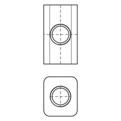 Walraven Universalwürfel Quader, 17x30x19mm mit 4x M8 Innengewinde, elektrolytisch ve... WALRAVEN-6443908 8719942033183 (Abb. 1)