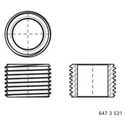 Walraven Reduzierstück AG/IG, Außengewinde 1/2" auf Innengewinde M16, Reduzierzylinde... WALRAVEN-6473521 8712993283163 (Abb. 1)