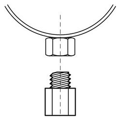 Walraven Reduzierstück, Außengewinde M10 x Innengewinde M8, Edelstahl V4A... WALRAVEN-6477308 8712993094158 (Abb. 1)