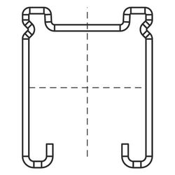 Walraven RapidStrut Montageschiene DS 5 BUP, C-Profil mit cm-Skala 41x51mm Länge 2m ... WALRAVEN-65058252 8712993005079 (Abb. 1)