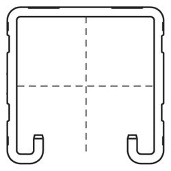 Walraven RapidStrut Montageschiene, C-Profil 41x41mm Länge 2m Stärke 2mm, Stahl sendz... WALRAVEN-6505242 8712993609543 (Abb. 1)