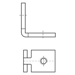 Walraven Schiebemutter rechtwinklig M8, 35x35x25mm für RapidRail-Schienen, elektrolyt... WALRAVEN-6513709 8712993283637 (Abb. 1)