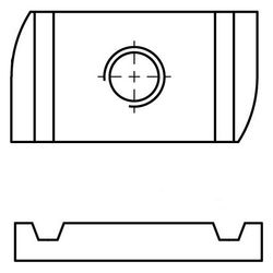 Walraven Strut Schiebemutter M10, 19x34x9mm, elektrolytisch verzinkt, 6517010... WALRAVEN-6517010 8712993069880 (Abb. 1)