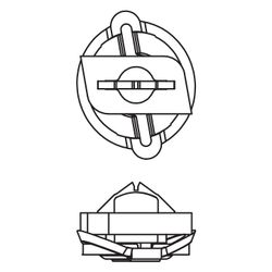 Walraven RapidRail Schiebemutter M8, mit Unterlegscheibe und Federring für RapidRail-... WALRAVEN-6517308 8712993490752 (Abb. 1)