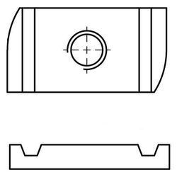 Walraven Strut Schiebemutter M10, 19x34x8mm, Edelstahl V4A, 6517710... WALRAVEN-6517710 8712993092604 (Abb. 1)