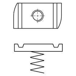 Walraven Strut Schiebemutter M10, 19x34x21mm mit Feder 13mm, feuerverzinkt, 6518110... WALRAVEN-6518110 8712993542451 (Abb. 1)