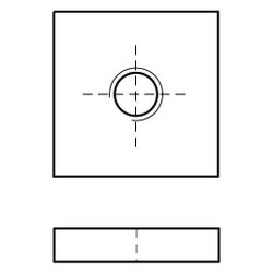 Walraven Vierkantschiebemutter M8, 25x25x4mm für RapidRail, elektrolytisch verzinkt... WALRAVEN-6519911 8712993283729 (Abb. 1)